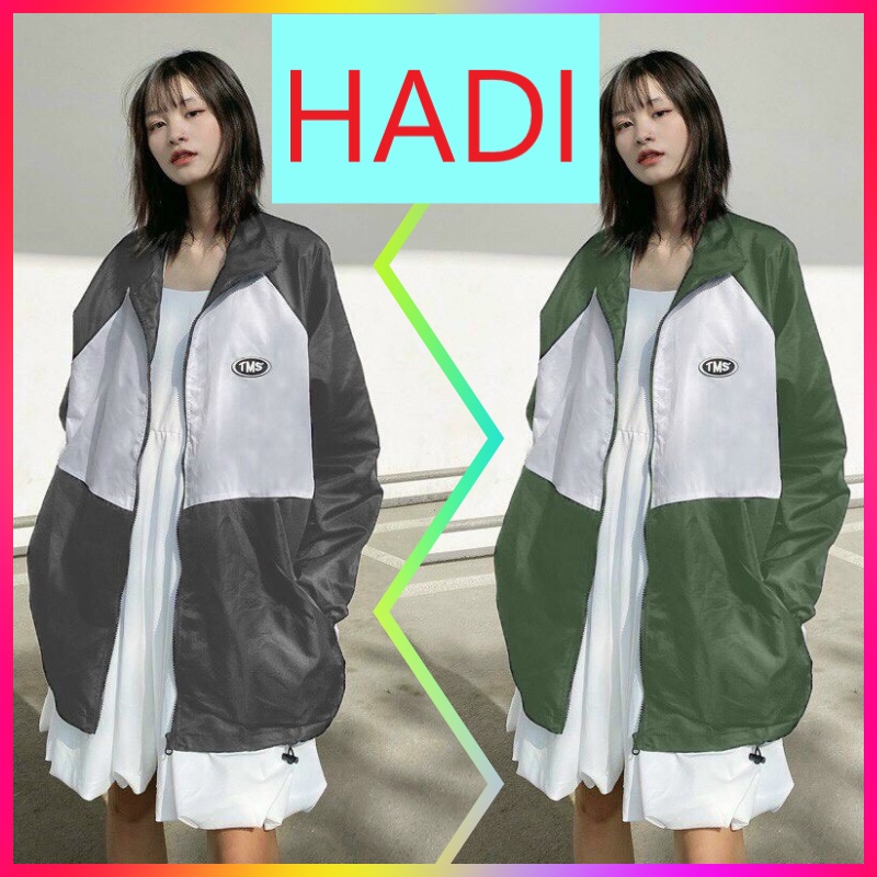 [ DAI DẲNG ] ÁO KHOÁC DÙ NAM NỮ UNISEX FORM RỘNG IN CHỮ THE MIDSIDE PHỐI MÀU XANH, XÁM SIÊU THOÁNG MÁT CỰC HOT HIT