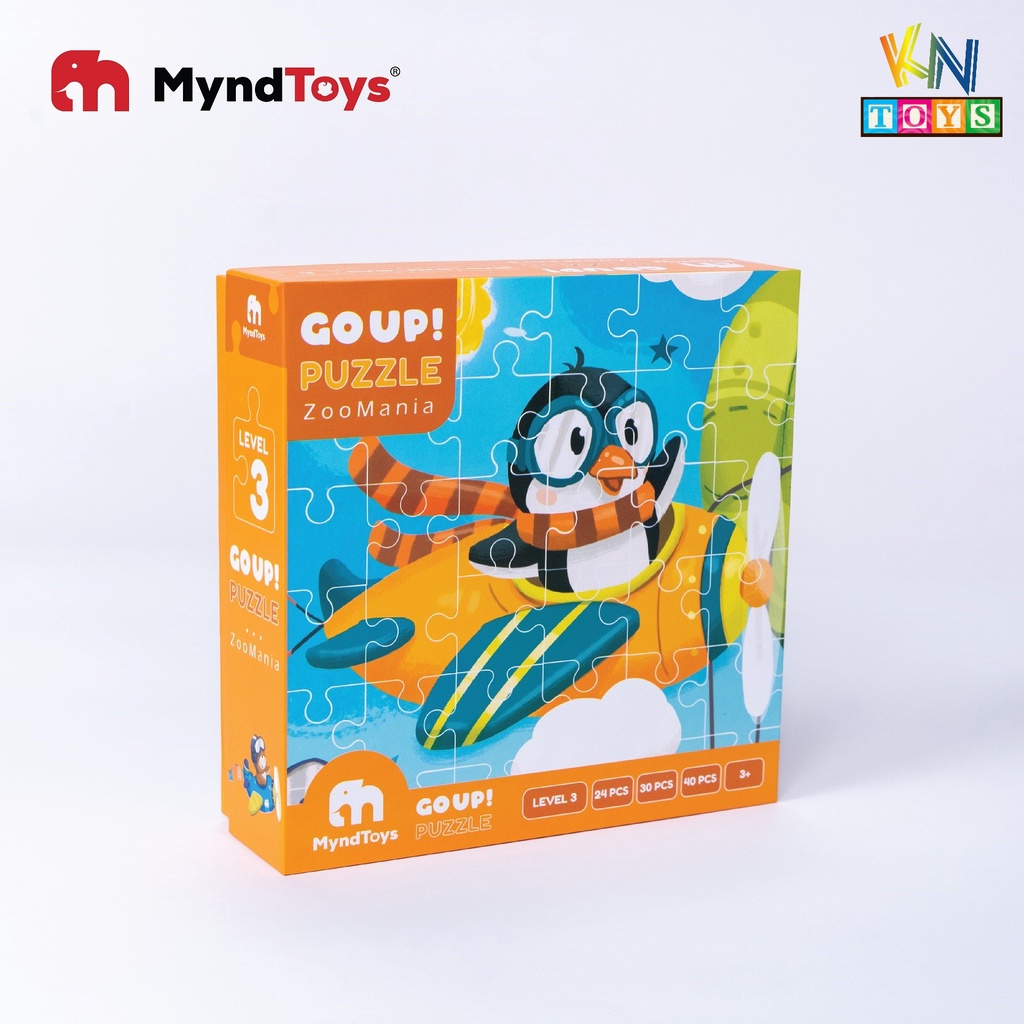 Đồ Chơi Xếp Hình MyndToys - GO UP! Puzzle - Level 3 (Cho Bé Từ 3 Tuổi - Nhiều Chủ Đề)