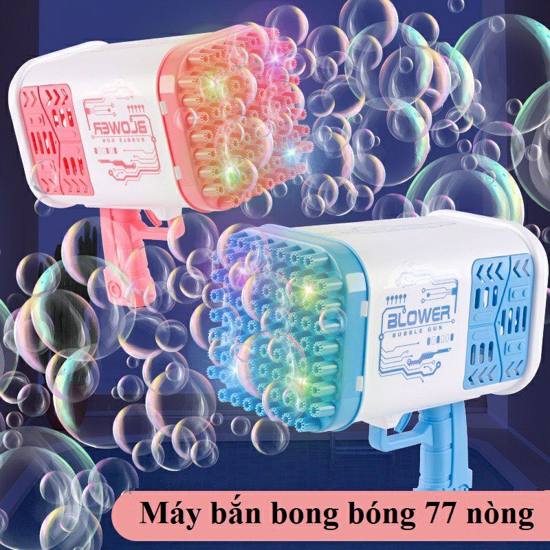 Súng Bắn Bong Bóng Cao Cấp Thế Hệ Mới Loại Lớn 77 Nòng Siêu Mạnh