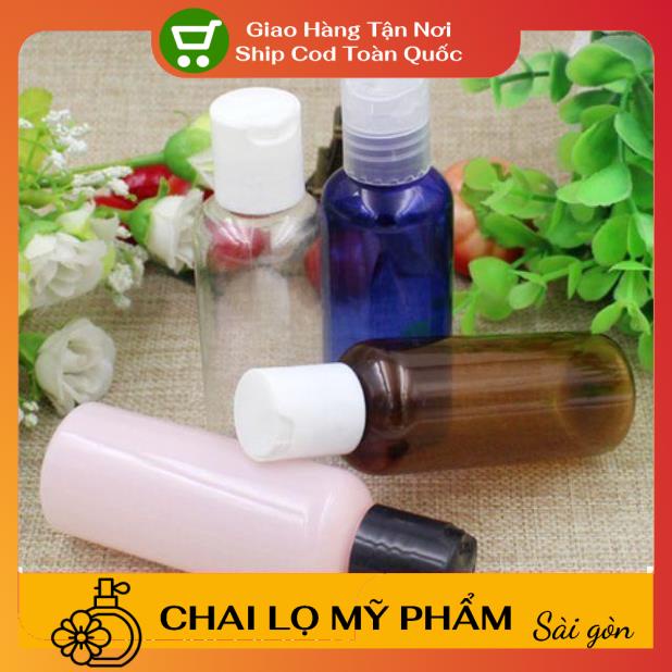 Chai Chiết Mĩ Phẩm ❤ SIÊU RẺ ❤ Chai nhựa pet nắp nhấn 100ml,50ml,30ml,20ml chiết mỹ phẩm , phụ kiện du lịch