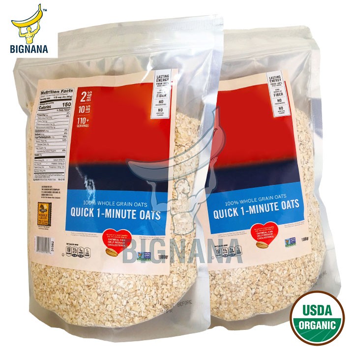 Mẫu Mới Combo 2kg Yến Mạch Cán Vỡ Túi Zip 1kg X 2, Nguyên Chất 100%, Giảm Cân, Đẹp Da | BigBuy360 - bigbuy360.vn