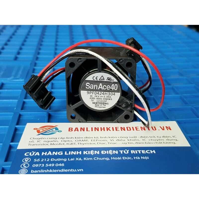 9PF0424H304 Quạt SanAce40 24VDC-0.095A Kích Thước 40x40x28mm
