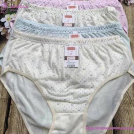 Quần lót bà già cạp cao, siêu to khổng lồ cho người béo mập chất coton thoáng mát. From 60/90KG
