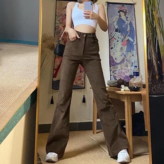 [ORDER TAOBAO] JEAN ỐNG LOE NÂU TÂY