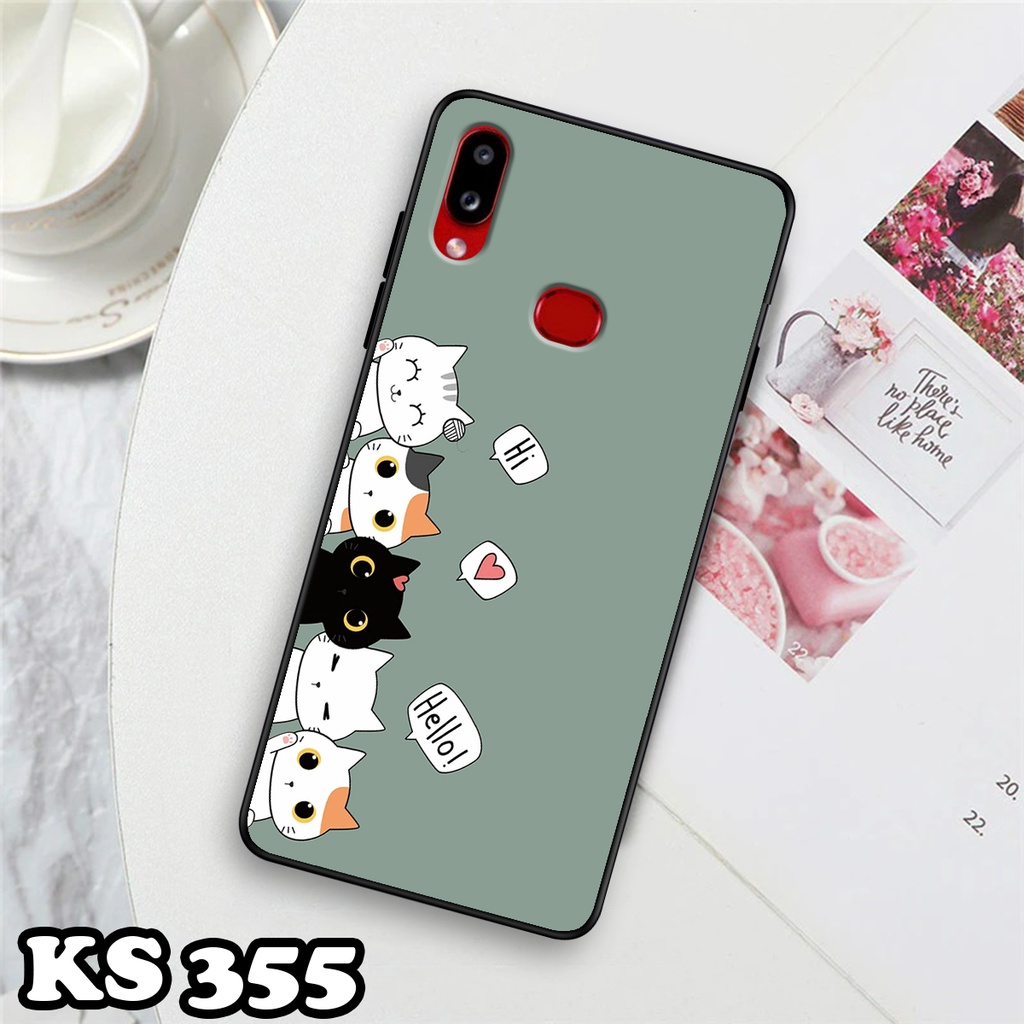 Ốp lưng Samsung A10 - Samsung A10s - Ốp in hình Cat&amp;Bear đáng yêu - Chất liệu TPU siêu bền, bảo vệ máy