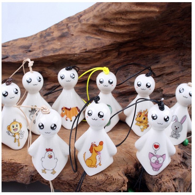 Chuông gió Bé Ma bằng gốm treo trang trí (1 cái)