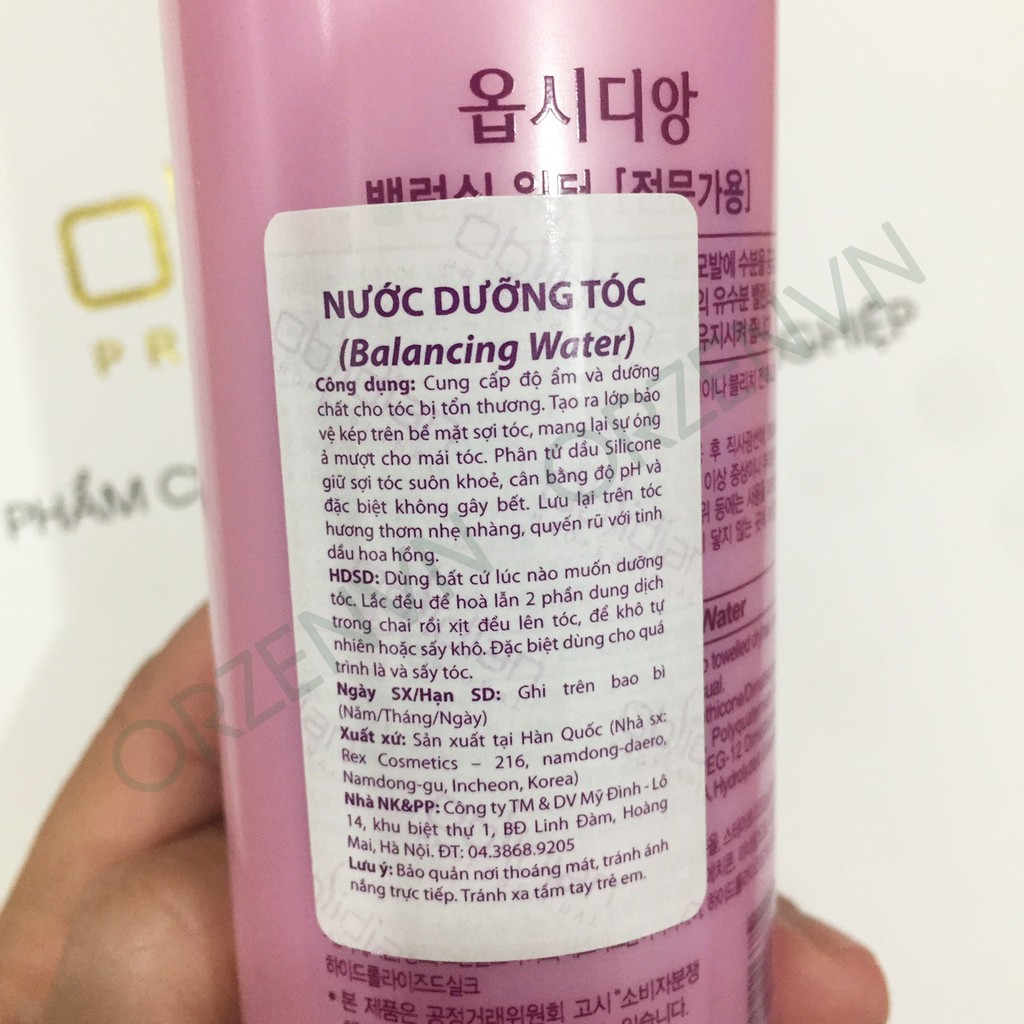 Nước xịt dưỡng tóc phục hồi tóc hư tổn Obsidian 250ml Hàn Quốc mẫu mới