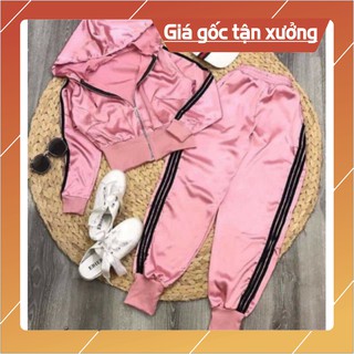 Sét bộ phi lụa, sét phi lụa quần dài tay dài