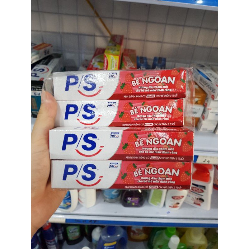 Kem đánh răng ps kids dâu