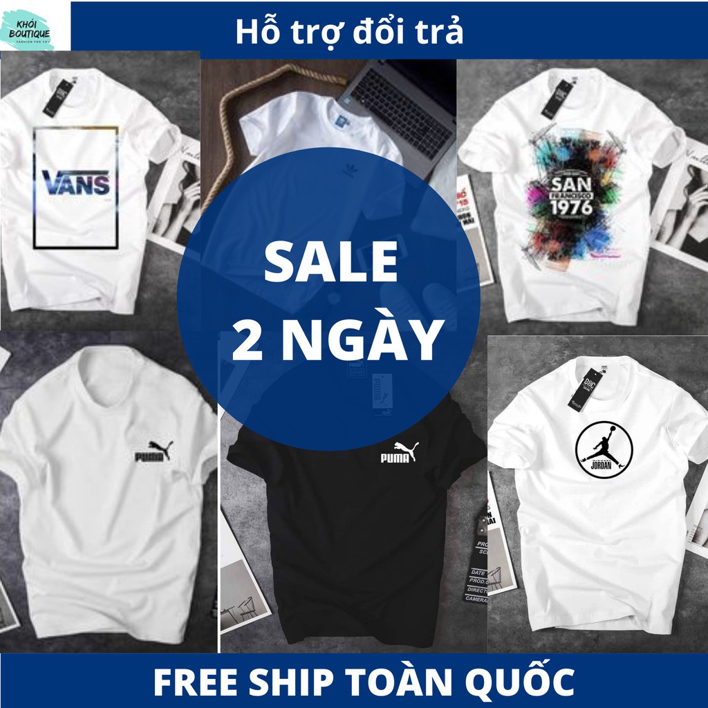 [Deal Sốc] - Áo phông nam cao cấp chất liệu Cotton thoáng mát, giá ưu đãi 2 ngày duy nhất