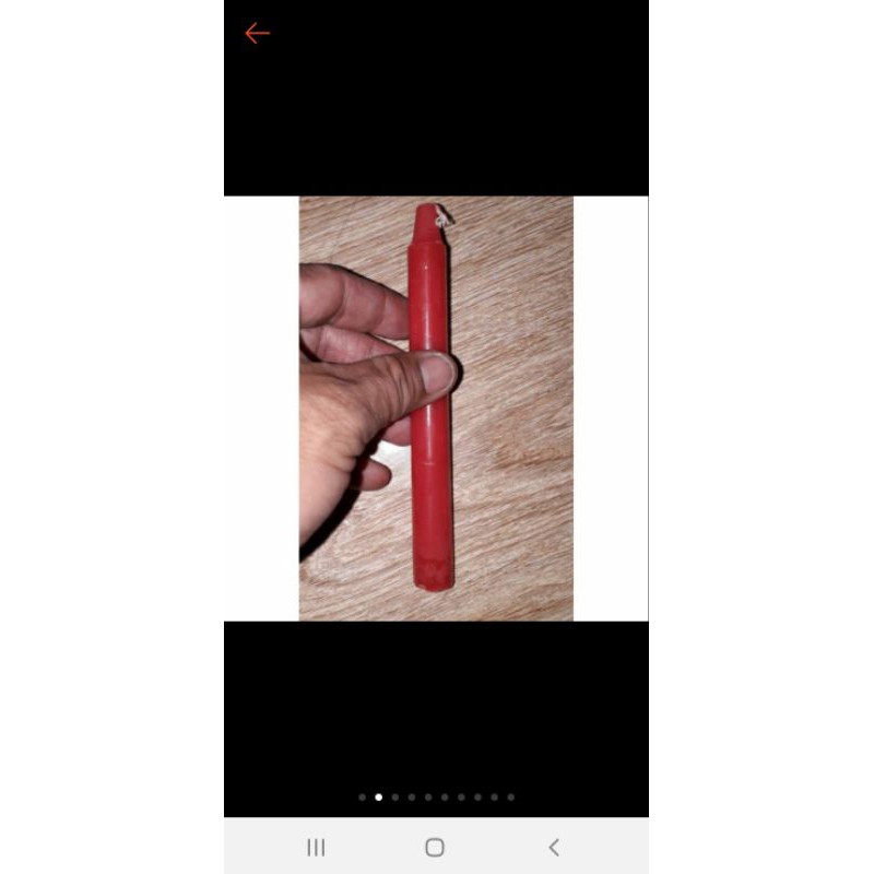 Sét 100 cây nến_đèn cầy màu đỏ dài 15cm và đường kính 15ly có mùi thơm nhẹ