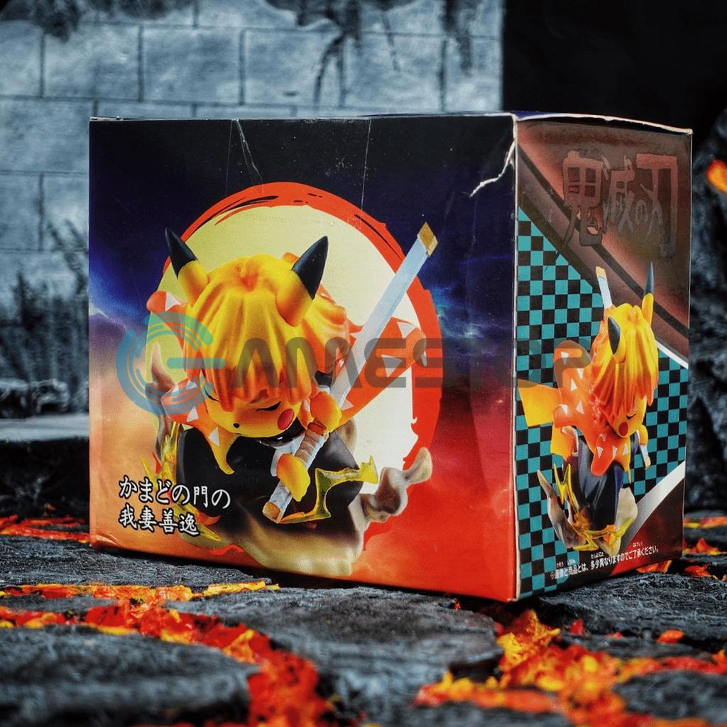 Mô hình Zenitsu Pikachu Thunder Breathing 9cm Pokemon Cosplay Mô hình tĩnh Nhựa PVC ABS Chính hãng Mỹ PCM01