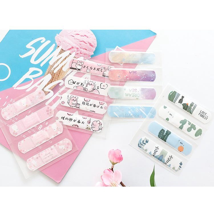 Hộp 100 miếng băng gâu hoạt hình siêu yêu | Hộp urgo, hộp băng gạc y tế