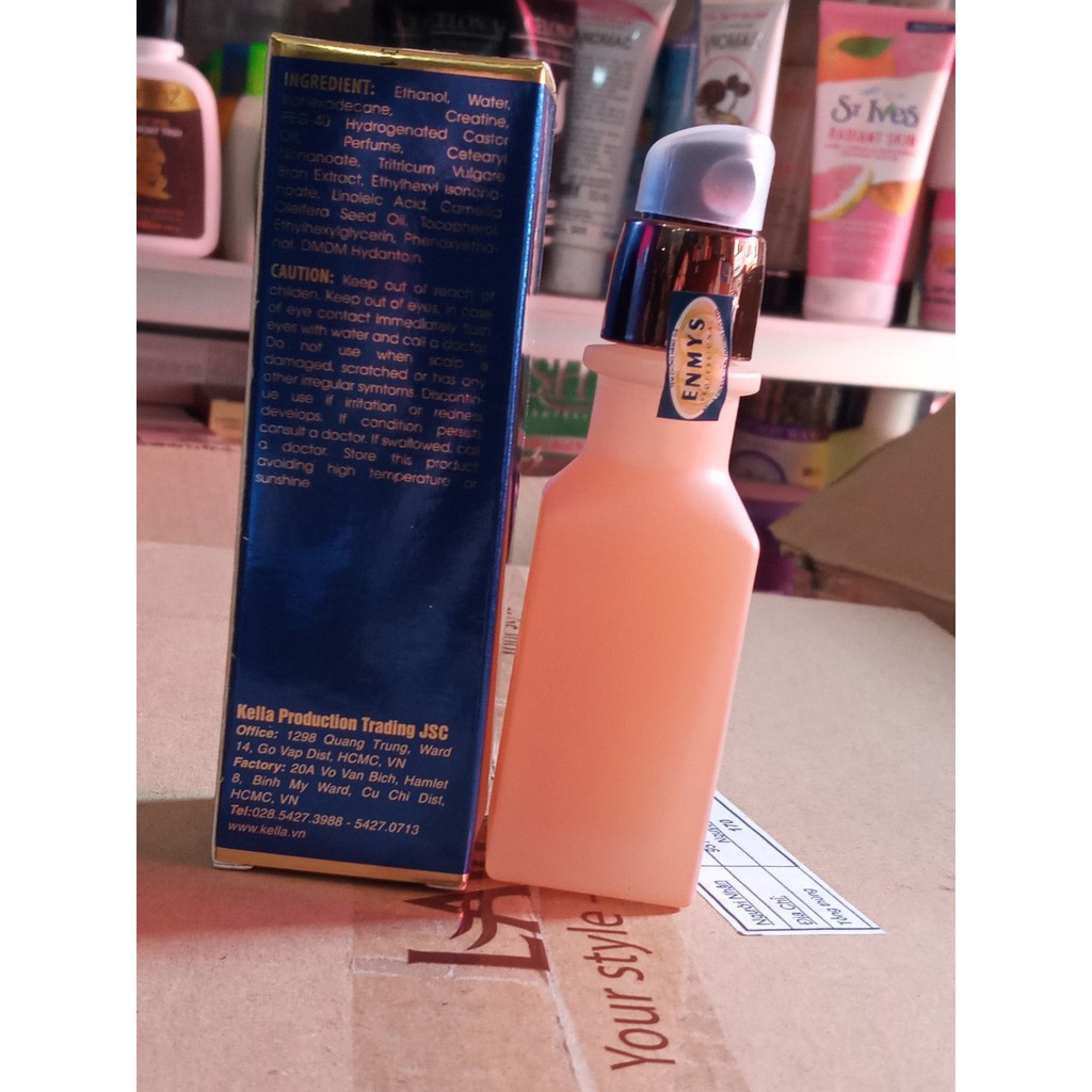 Serum giữ nếp tóc uốn ENMYS 30 ml  phục hồi tóc  khô xơ hư tổn , cấp ẩm nuôi dưỡng giữ màu bóng mượt, óng ả .