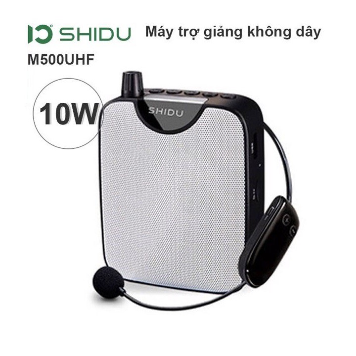 [Mã ELHACE giảm 4% đơn 300K] Máy trợ giảng Shidu M500 kèm mic không dây- công suất 10W