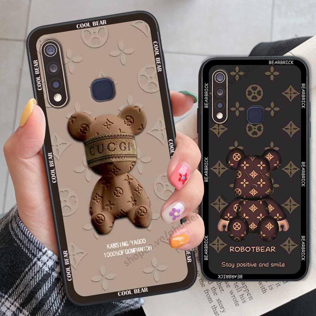 Ốp Vivo Y19 / U3 bear, k@ws thương hiệu phong cách ốp lưng thời trang cao cấp