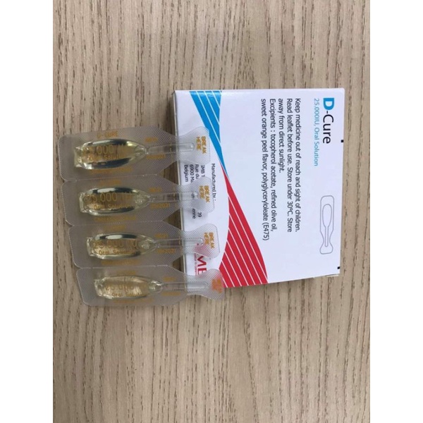 Vitamin D-Cure hộp 4 ống (Date 3.2023)