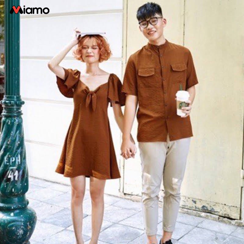 [Freeship] Set đồ đôi nam nữ đi chơi, du lịch, chụp ảnh cưới, tình nhân phong cách Hàn, thời trang Miamo NB888