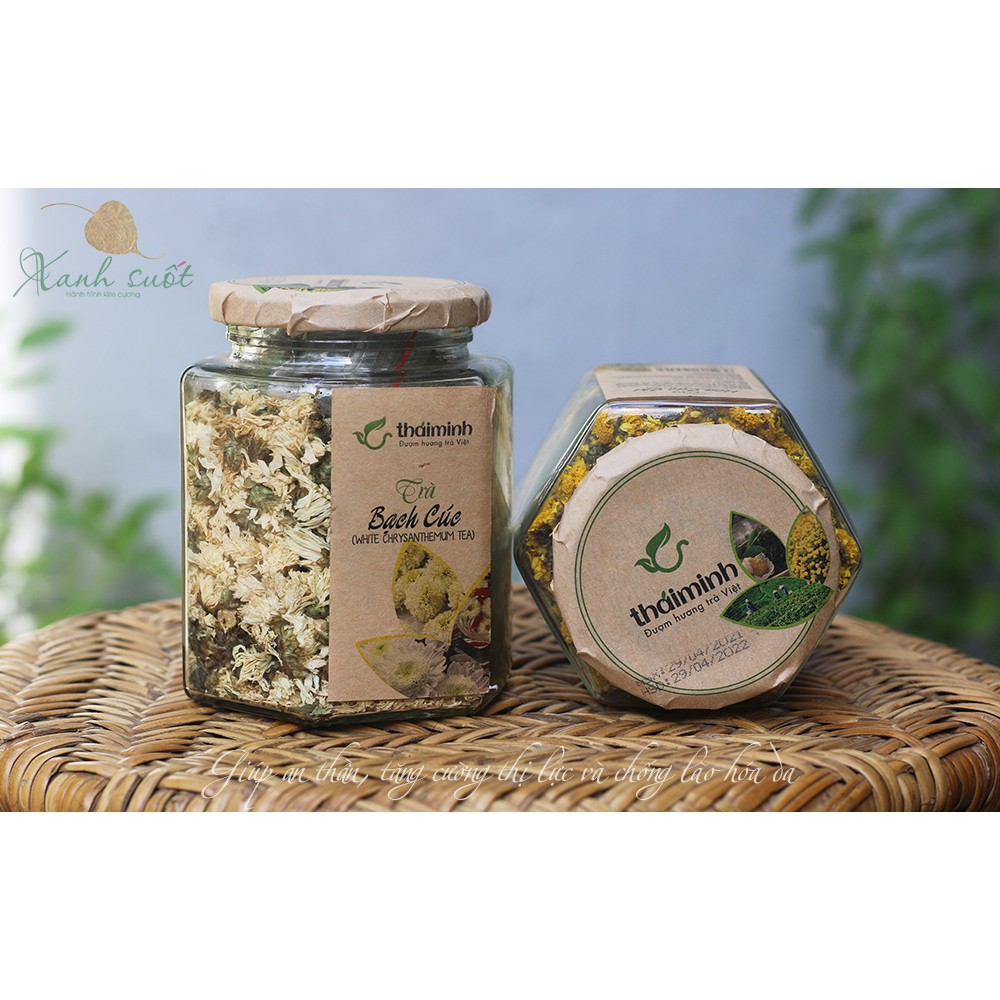 [Thái Minh] Trà Hoa Bạch Cúc Sấy Lạnh- White Chrysanthemum Tea- Giúp Thư Giãn, Thanh Nhiệt, Chống Lão Hóa [Xanh Suốt] | BigBuy360 - bigbuy360.vn