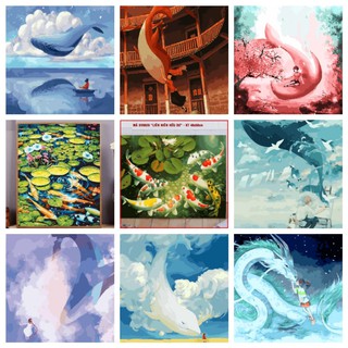 Tranh Hoa Sen Dán Tường 01