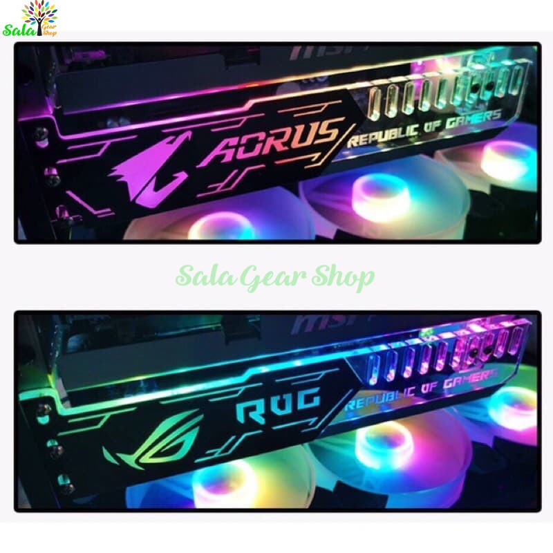 Đỡ Card VGA Coolmoon Aorus - Rog RGB, Sync Hub Coolmoon