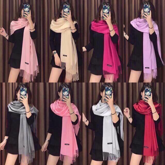 [SỈ] KHĂN CHOÀNG CASHMERE CÁC MÀU TRƠN CỰC MỊN ĐẸP LOẠI 1