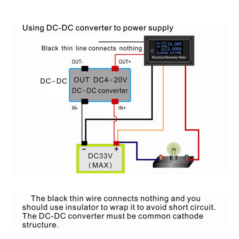 Thiết Bị Đo Dòng Điện Đa Năng 33V / 3A Màn Hình OLED Tiện Dụng