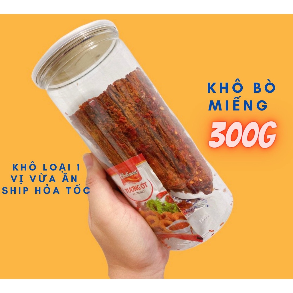 KHÔ BÒ MIẾNG LOẠI 1 THƠM NGON CHẤT LƯỢNG ĂN VẶT TÍ  ĐỒ ĂN VẶT SÀI GÒN VỪA NGON VỪA RẺ