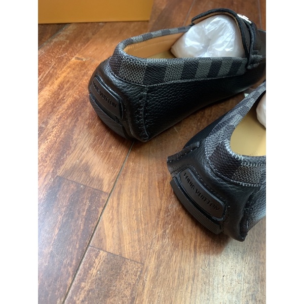 Giày moca da thật, giày lười LOUIS VT nam lót da đế cao su Bản đẹp fullbox thẻ bill.