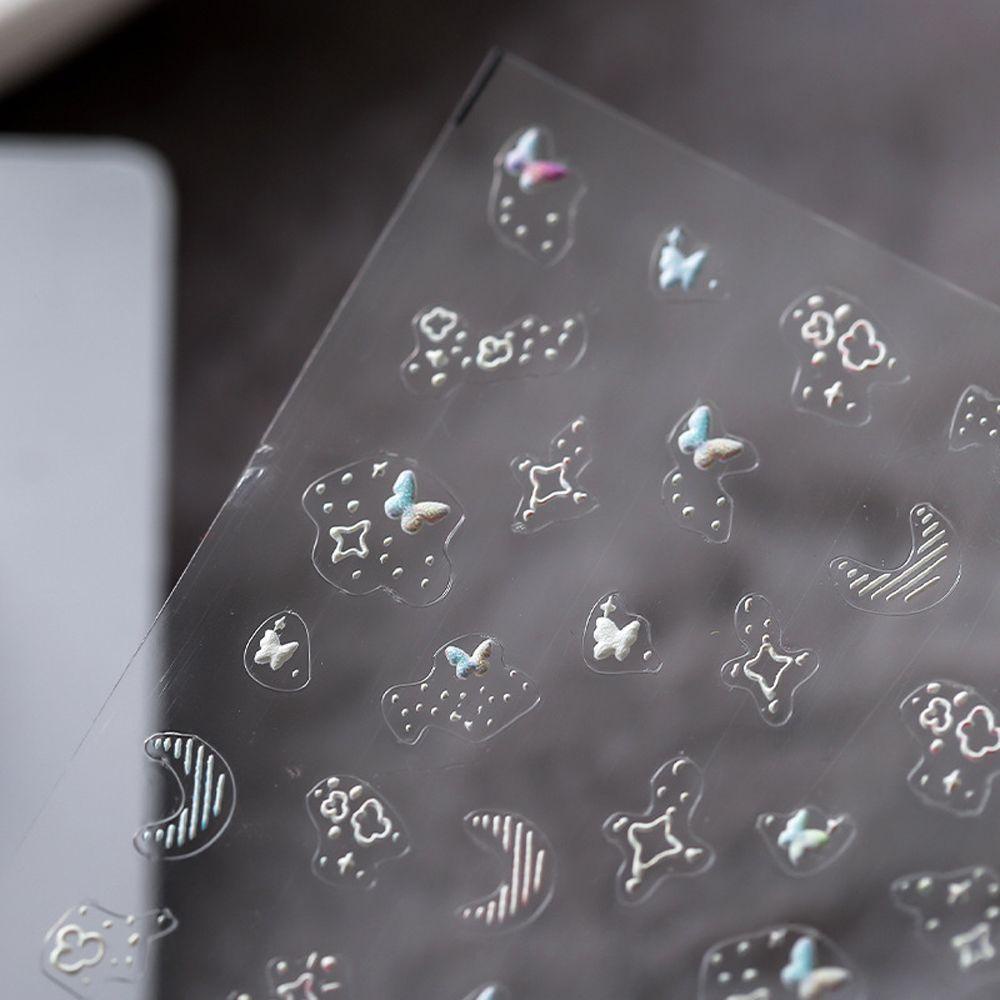 Miếng Dán Trang Trí Móng Tay Tự Dính Họa Tiết Hoạt Hình Dễ Thương