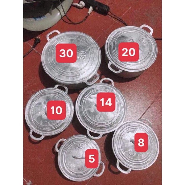 Nồi Gang Nấu Cơm Cháy Đúc Thủ Công Làng Nghề đk 21-30cm