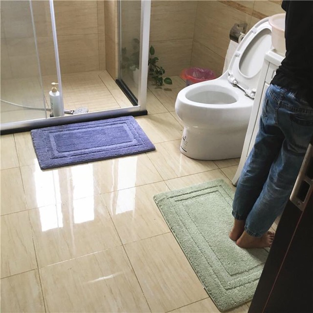 FREESHIP ĐƠN 50K_Thảm lông chùi chân phòng tắm cao cấp kích thước 40x60cm