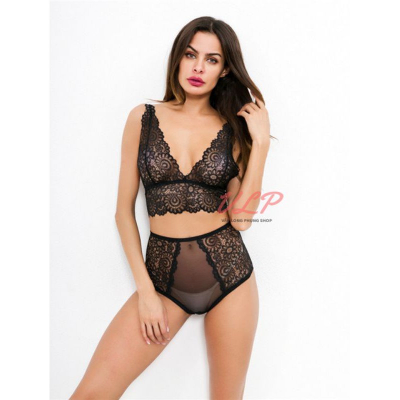 [S-M-L_58Kg]_NY2_Set nội y ren mềm không gọng sexy