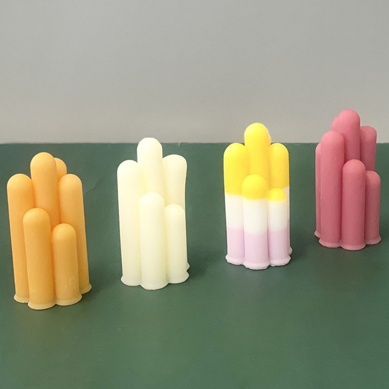 Khuôn Làm Nến Handmade Silicone Hình Trụ 3D