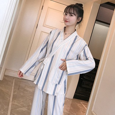 Bộ đồ ngủ mặc nhà 🎉✨🎉 FREESHIP 🎉✨🎉 mùa thu và mùa đông Kiểu dáng Kimono Nhật Bản tay dài siêu CUTE