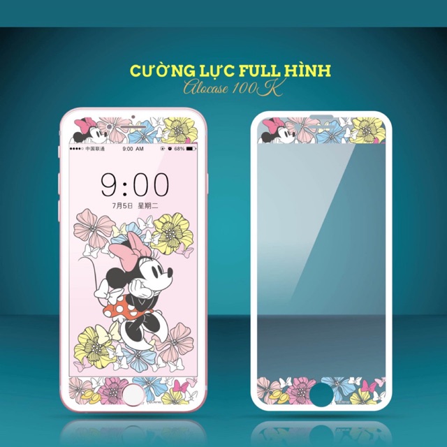 Cường lực hình tràn màn hình 7 plus/8 plus 6plus