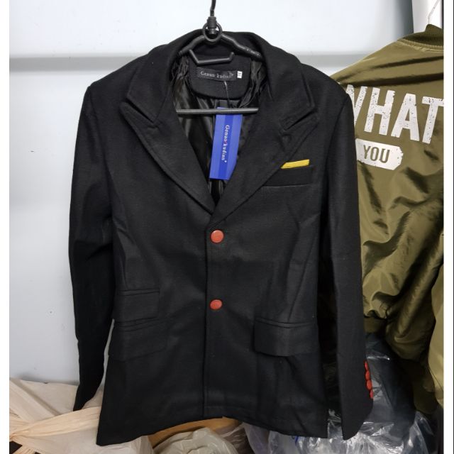 Áo khoác thu đông kiểu vest 2 khuy chất dày dặn