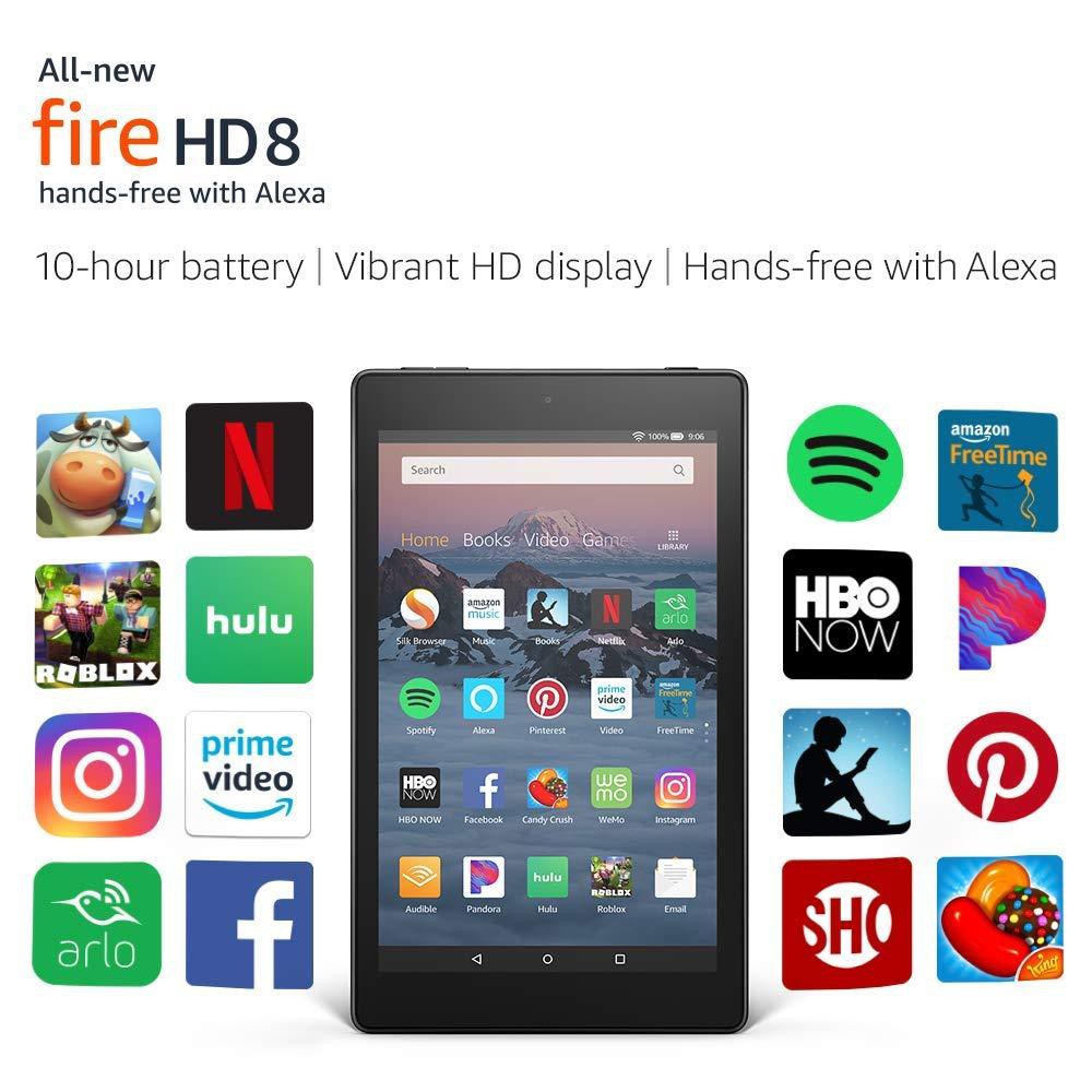 Amazon Kindle Fire HD8 (Bản mới nhất 2018) - Hàng nhập khẩu