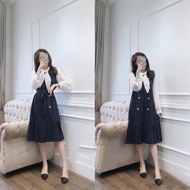 [50kg-120kg] Đầm Bigsize MS938. Khách Ib Để Được Tư Vấn Chọn Size.