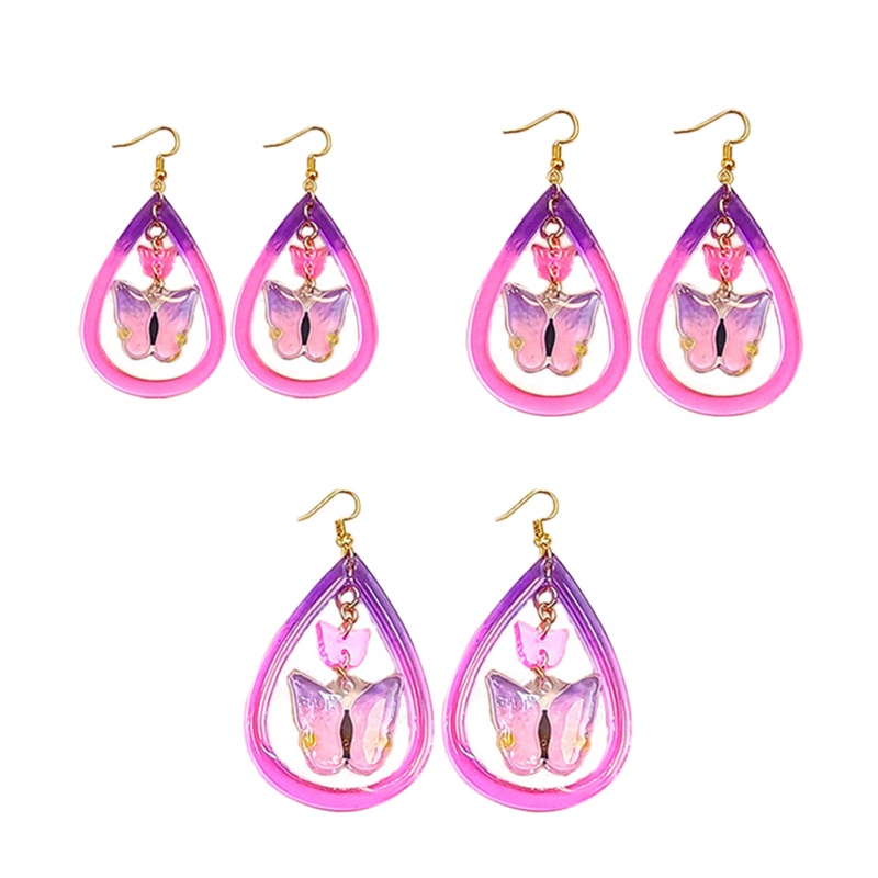 Set 1 / 3 Khuôn Silicone Làm Mặt Dây Chuyền Thủ Công Hình Bướm