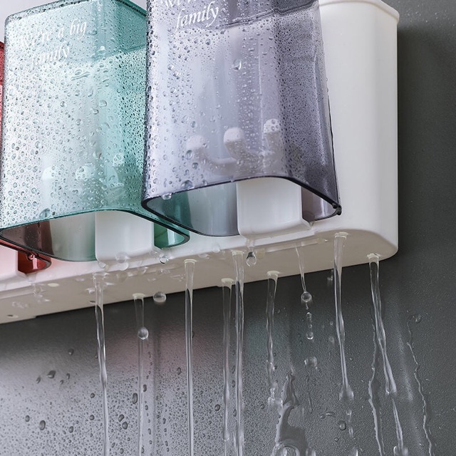 Bộ nhả kem đánh răng treo tường từ 2-4 cốc