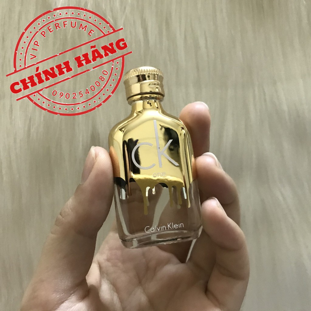 Nước hoa unisex chính hãng Calvin Klein CK One Gold EDT 10ml