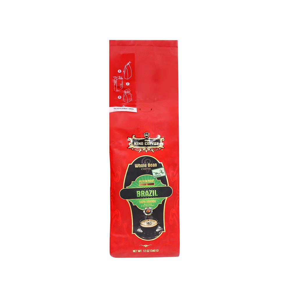 Cà phê nguyên hạt TNI King Coffee Arabica Brazil 340g