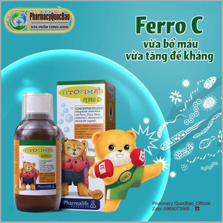 Fitobimbi Ferro C ✅ Bổ sung sắt, vitamin C, kẽm hữu cơ và các vitamin ✅ Phòng ngừa thiếu máu, tăng cường sức đề kháng