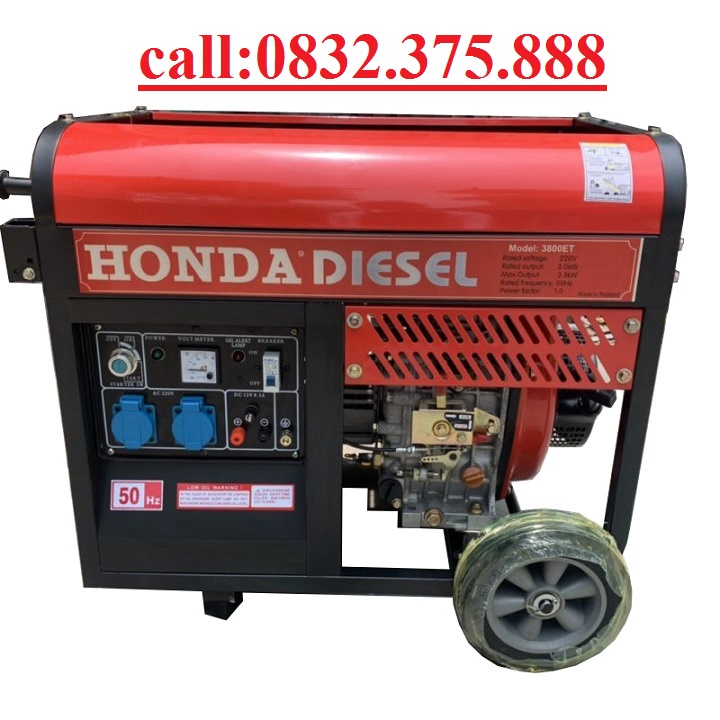 Máy Phát Điện Honda Chạy Dầu 3kw 3800ET Đề