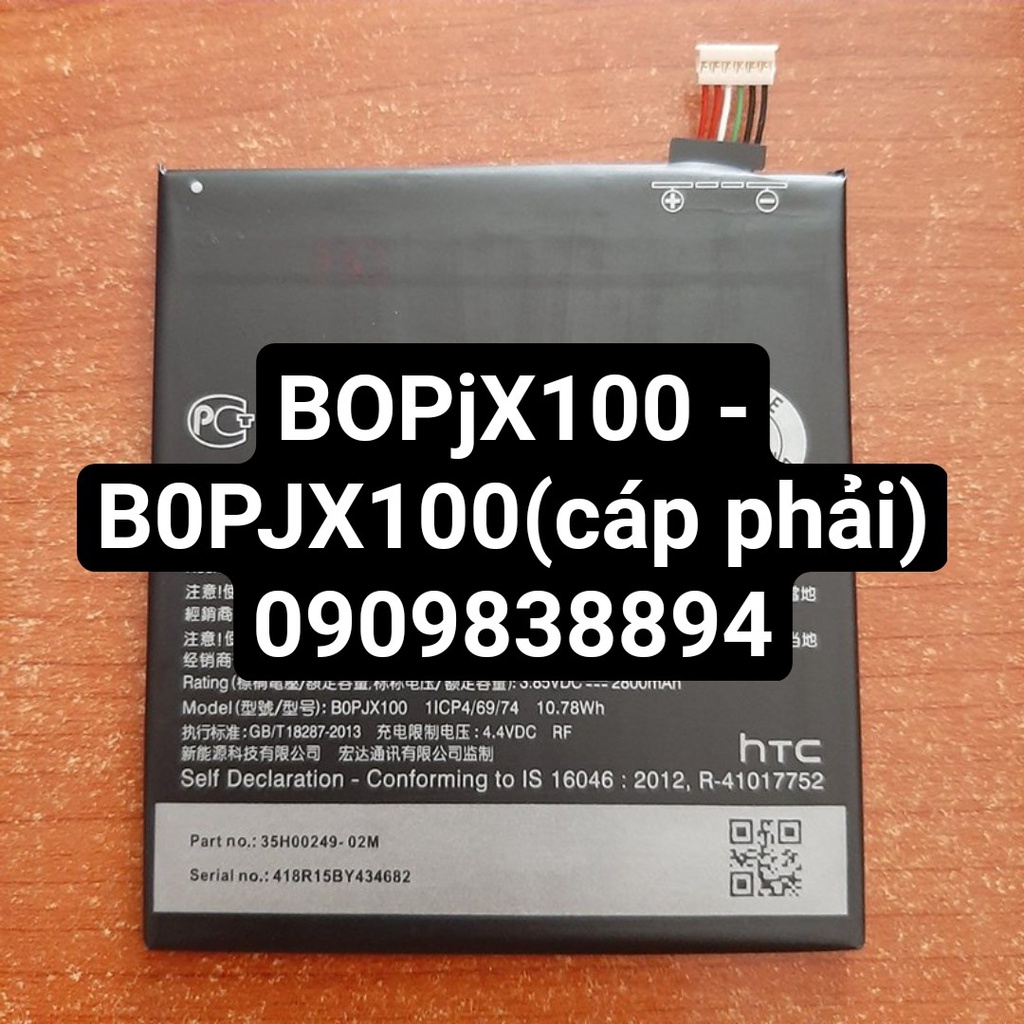 Pin HTC BOPJX100,  B0PJX100, D728x, 728H, DESIRE 728G, Desire 728 cáp phải