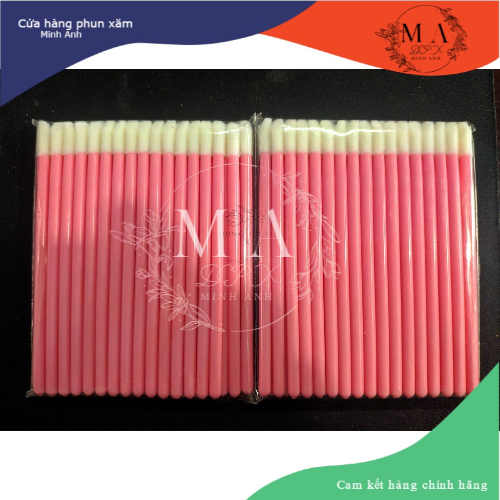 Tăm bông Chà Mực Phun Xăm (50 cái/ gói)