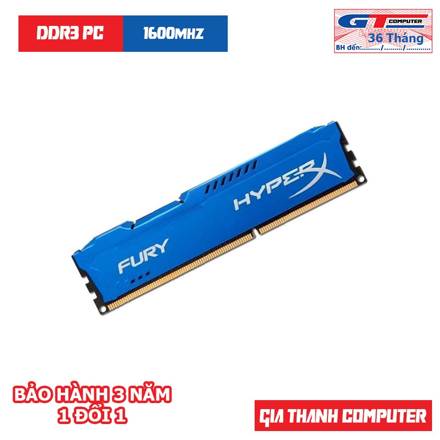 Ram DDR3 8GB 1600Mhz Kingston Tản HyperX