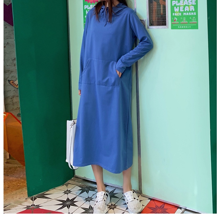 SUXI Áo Hoodie Thể Thao Tay Dài Dáng Rộng Màu Sắc Đơn Giản Thời Trang Xuân Thu Cho Nữ