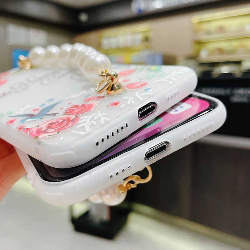 Ốp Lưng Họa Tiết Hoa Vintage Có Dây Đeo Tay Cho Oppo Reno 4f 4 3 2f 2z F11Pro F9 | BigBuy360 - bigbuy360.vn